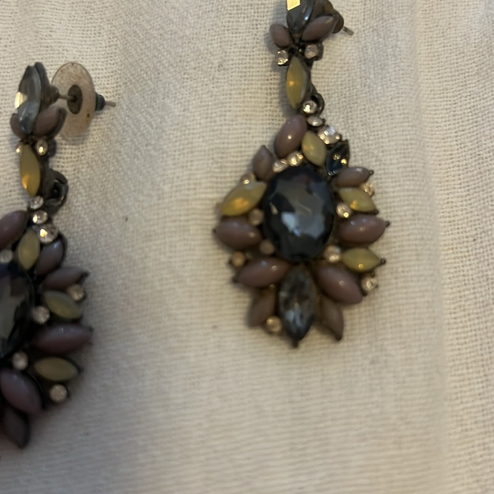 Dangle cluster earrings - Picture 4 of 6